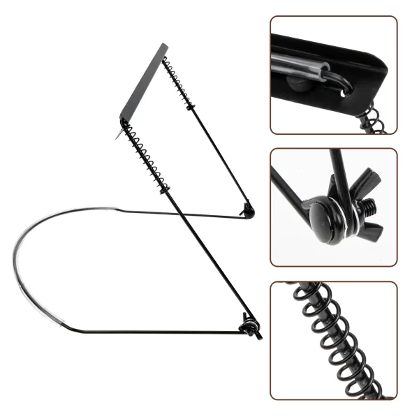 zinc alloy harmonica neck holder 10 16 24 holes adjustable stand frees hands guitar piano mouth gan rack lightweight portable