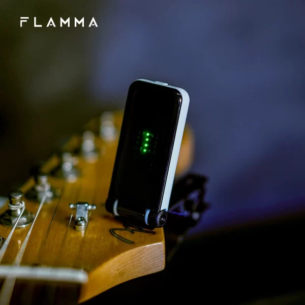 flamma ft01 clip on tuner for electric acoustic guitar bass ukeleles all instruments christmas gift