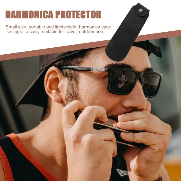 harmonica case 10 hole blues pouch protector bag storage holder portable travel lightweight outdoor musical instrument