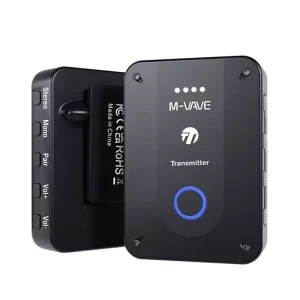 m vave wp 9 rechargeable wireless earphone monitor 2.4ghz ism transmitter receiver support stereo mono recording function