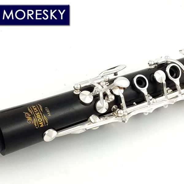 moresky clarinet bb wood ebony silver plated 17 keys grenadilla sib klarnet m601