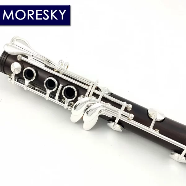 moresky clarinet bb wood ebony silver plated 17 keys grenadilla sib klarnet m601