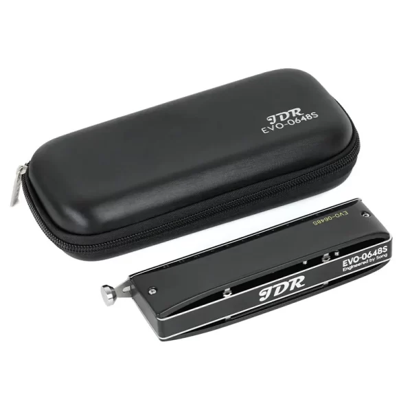 jdr chromatic harmonica key of c,12 holes 48 tones professional mouth organ harmonica for adults, professionals and students