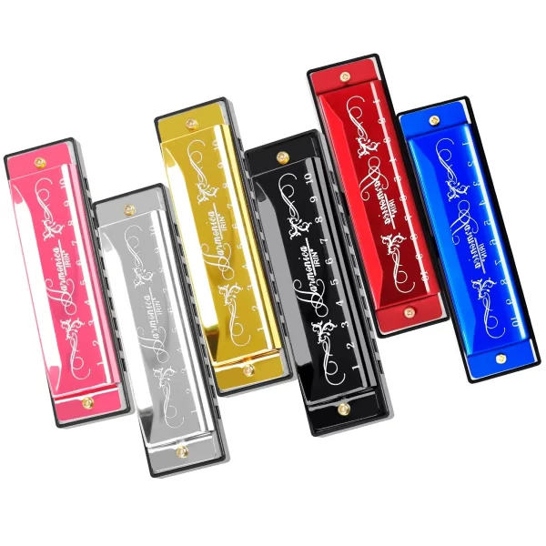 irin 10 hole 20 tone harmonica colorful c key harmonica woodwind instrument suitable for beginners teaching playing gift