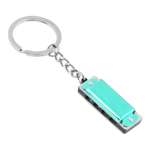 special mini harmonica 8 tone 4 holes harmonica keychain key, 1.38x0.47in, musical instruments gifts for chirdren