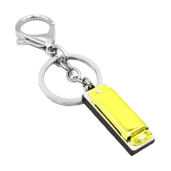 special mini harmonica 8 tone 4 holes harmonica keychain key, 1.38x0.47in, musical instruments gifts for chirdren