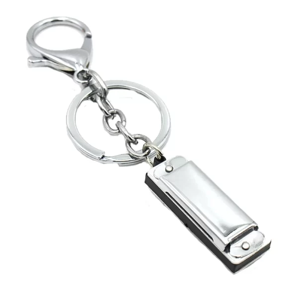 special mini harmonica 8 tone 4 holes harmonica keychain key, 1.38x0.47in, musical instruments gifts for chirdren