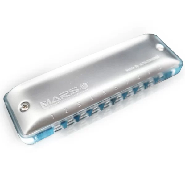 kongsheng marsm2 light blue acrylic comb 10 hole diatonic harmonica standard&paddy richter tuning