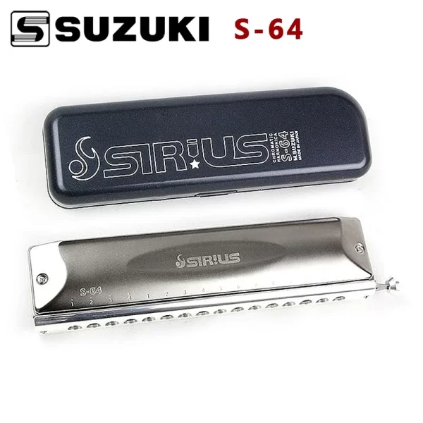japan suzuki sirius sirius chromatic harmonica instrument s64s 16 holes / s48 12 holes