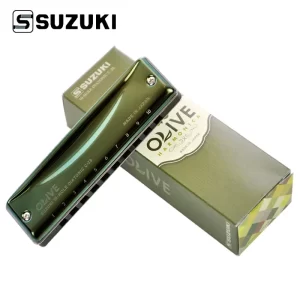 suzuki c 20 olive 10 hole diatonic harmonica green professional blues diatonic harp10 holes musical instrument [choose your key]