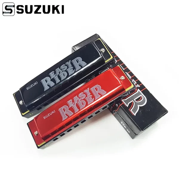 suzuki ezr 20 easy rider 10 hole diatonic blues harmonica/ folk master standard blues harp (key of c a g) new