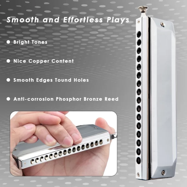 naomi swan 16 hole 64 tone chromatic harmonica c tone harmonica sw1664 model for children beginner musical beginner education