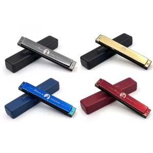 24 holes portable harmonica professional compact mouth organ standard harmonica lightweight harmonica for motivational gifts