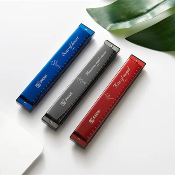 SWAN harmonica High Quality Mouth Organ 24 holes polyphony harmonica C key for professional Students Beginners - Image 3