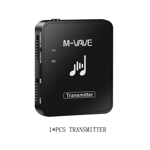 M-vave WP-10 2.4G Wireless Earphone Monitor Rechargeable Transmitter Receiver Support Stereo Mono Recording Function Cuvave - Image 2