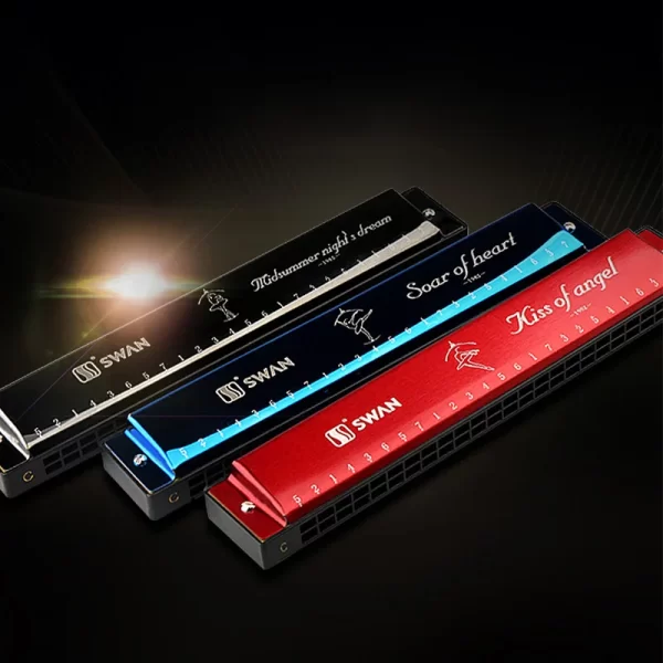 SWAN harmonica High Quality Mouth Organ 24 holes polyphony harmonica C key for professional Students Beginners - Image 4