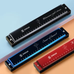 SWAN harmonica High Quality Mouth Organ 24 holes polyphony harmonica C key for professional Students Beginners