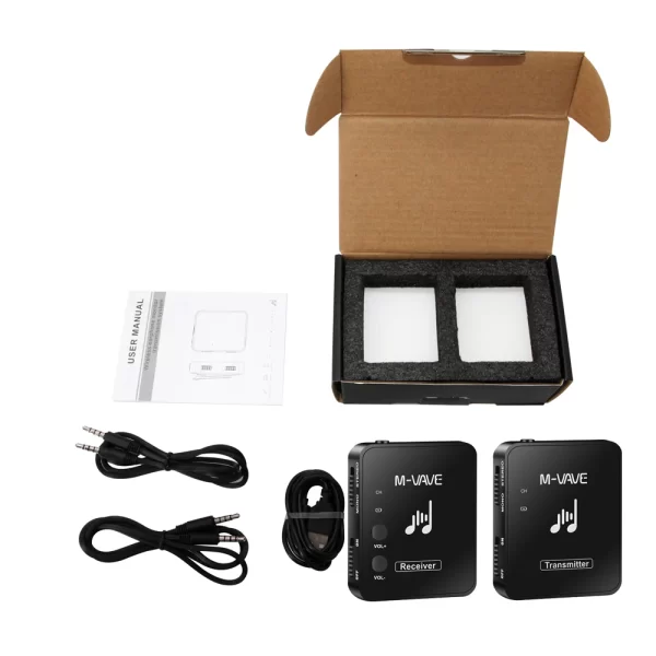 M-vave WP-10 2.4G Wireless Earphone Monitor Rechargeable Transmitter Receiver Support Stereo Mono Recording Function Cuvave - Image 6