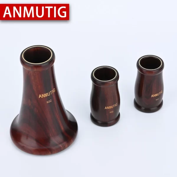 ANMUTIG-Professional Red Wood 17 Key Bb Clarinet, Rosewood Silvering H32 - Image 4
