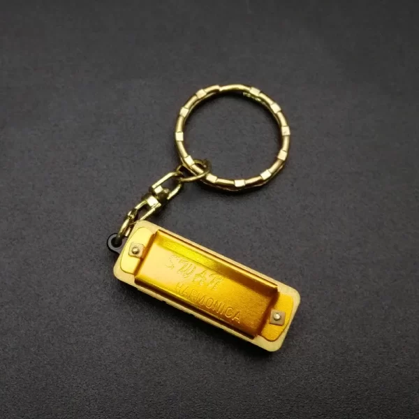 10 pcs Swan Mini Harmonica 4 Holes 8 Tones Harmonica Mouth Organ Key Chain Style - Image 4