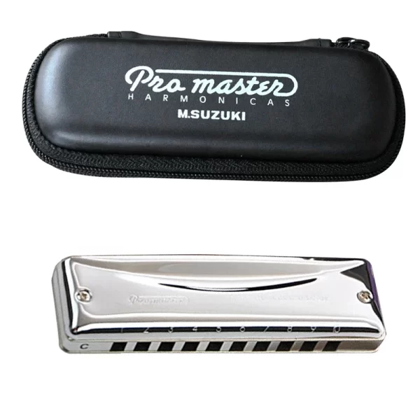 suzuki mr 350 promaster deluxe 10 hole diatonic harmonica / blues harp professional harmonica, key of c [free shipping]