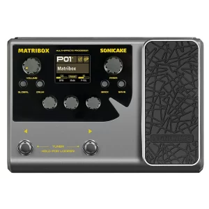 sonicake matribox 140 built in guitar/bass/acoustic multi effects processor with expression pedal looper modeling amp qme 50